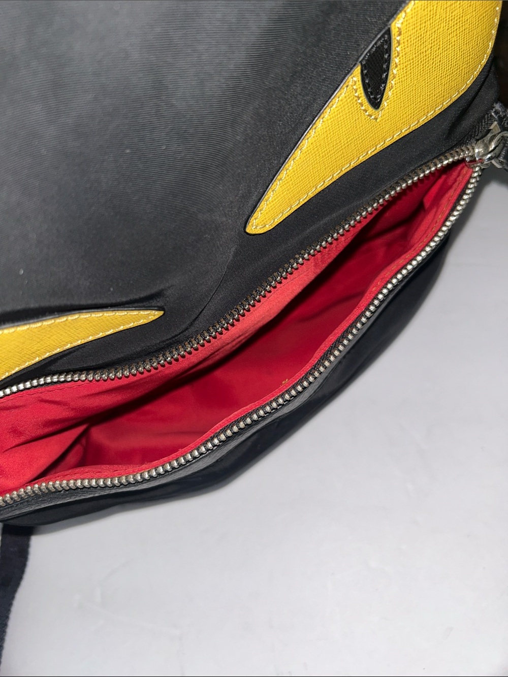 Black Backpack with Yellow Accent Eyes - Men - Picture 11 of 17